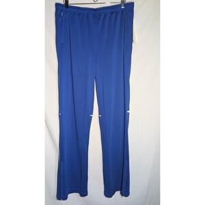 ASICS Womens Royal Blue Cali Athletic Track Pants 2XLT Drawstring zipper elastic